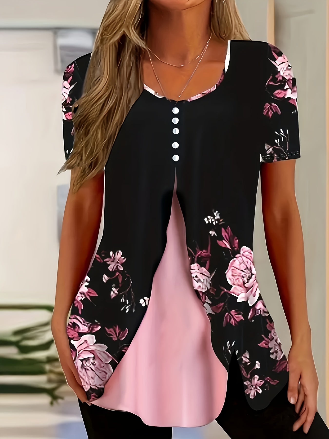 Unisex Two-Piece Outfit Set - Short Sleeve – Black / Sizes S–XXL detail view