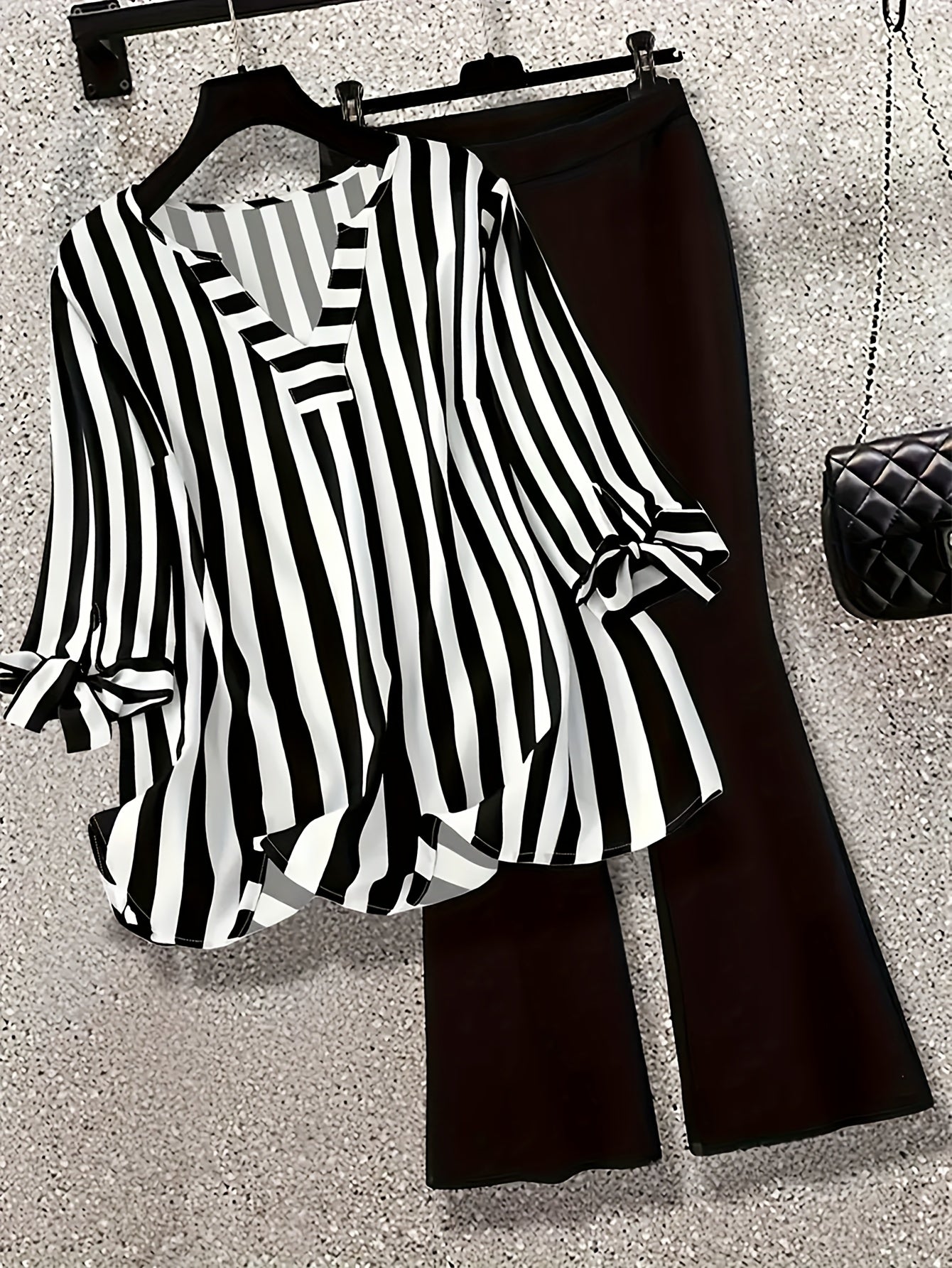 Unisex Two-Piece Outfit Set - Short Sleeve – Colorway 85509 detail view