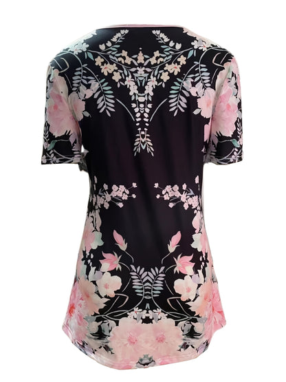 Unisex Two-Piece Outfit Set - Short Sleeve – Pink detail view