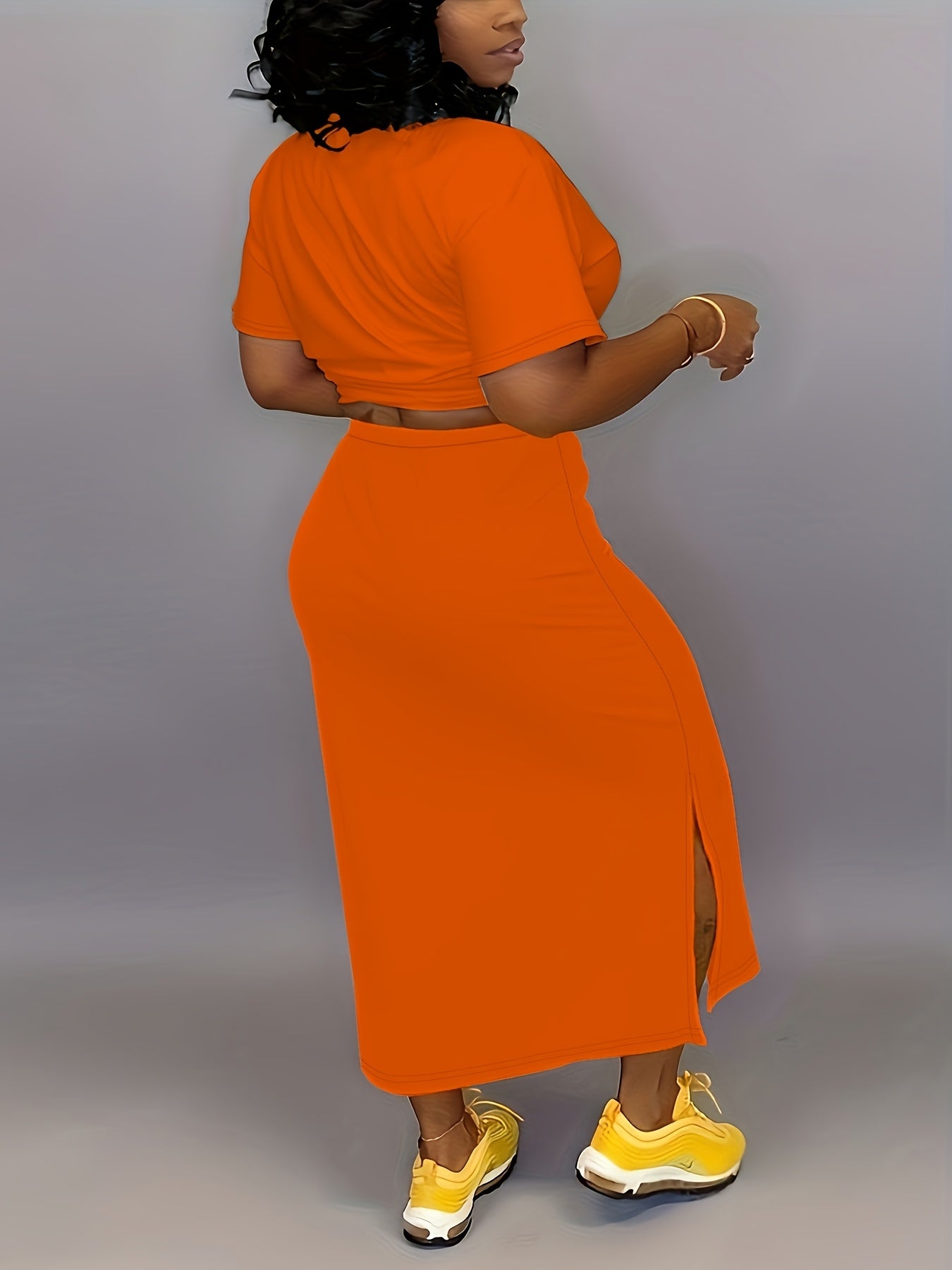 Unisex Two-Piece Outfit Set - Short Sleeve – Red / Blue detail view
