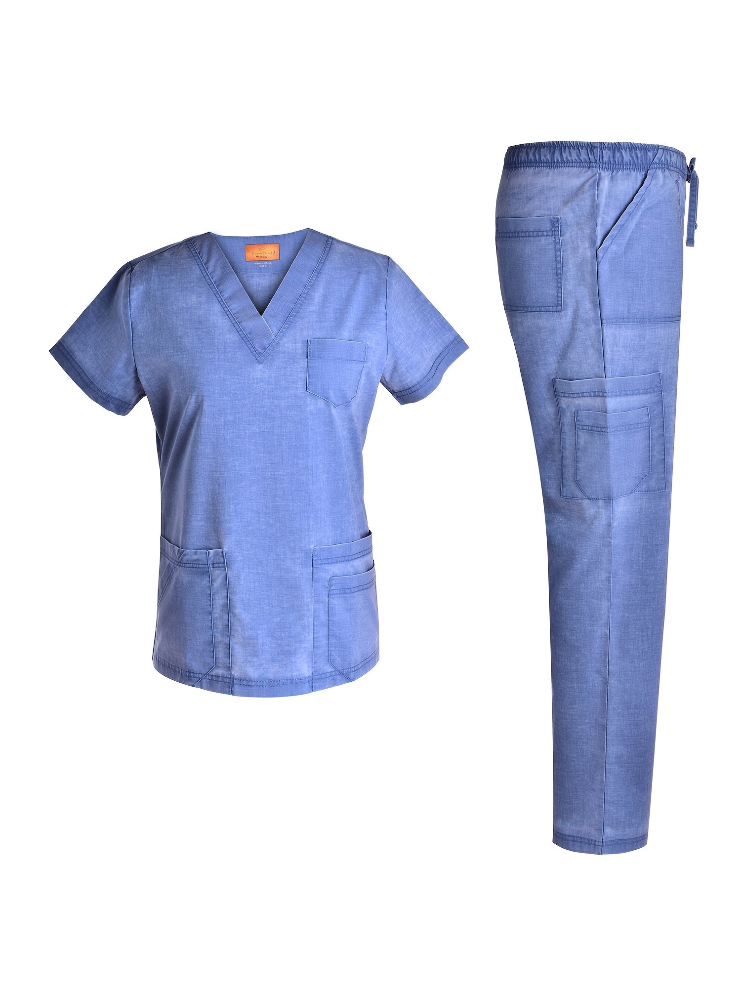 Unisex Two-Piece Outfit Set - Short Sleeve – Sizes XS–M – Blue option – view 2