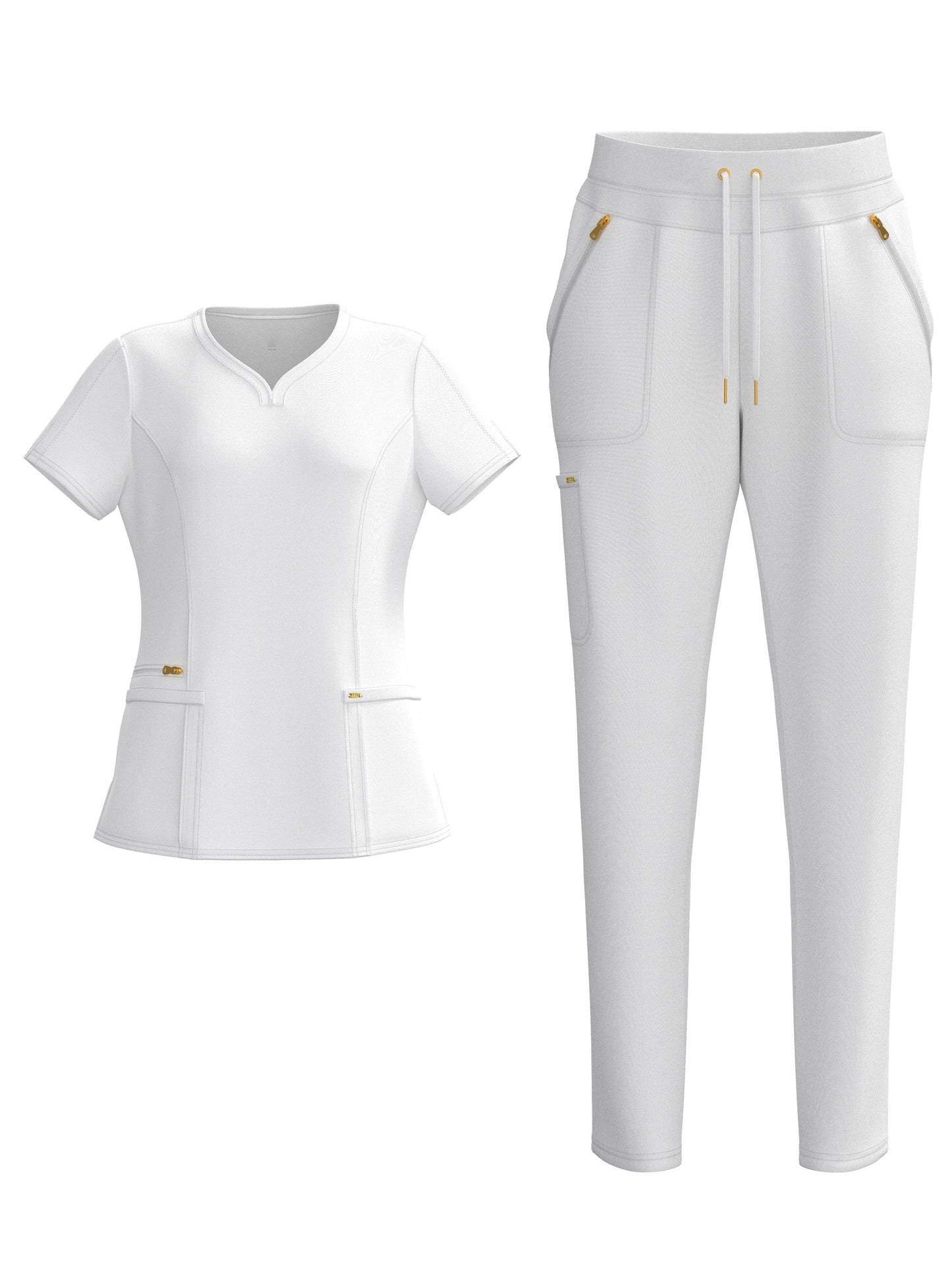 Unisex Two-Piece Outfit Set - Short Sleeve – Sizes XS–XXL – Gray option – main product image