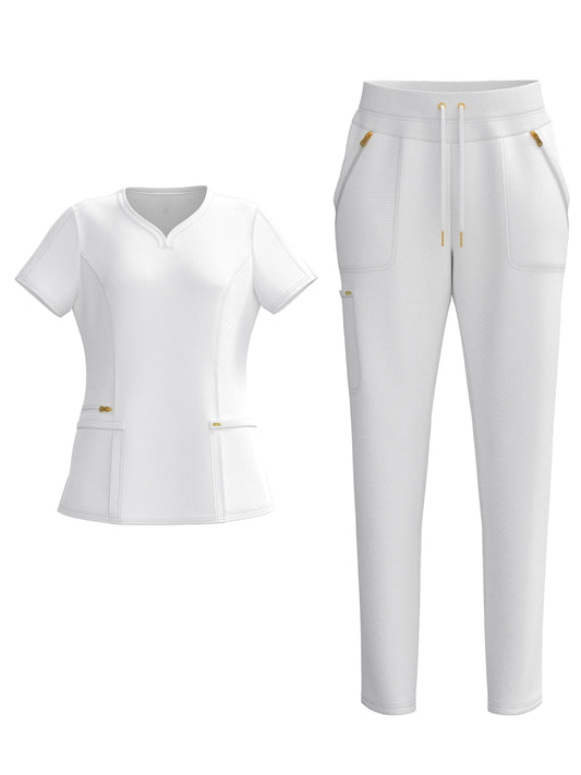 Unisex Two-Piece Outfit Set - Short Sleeve – Sizes XS–XXL – Gray option – main product image