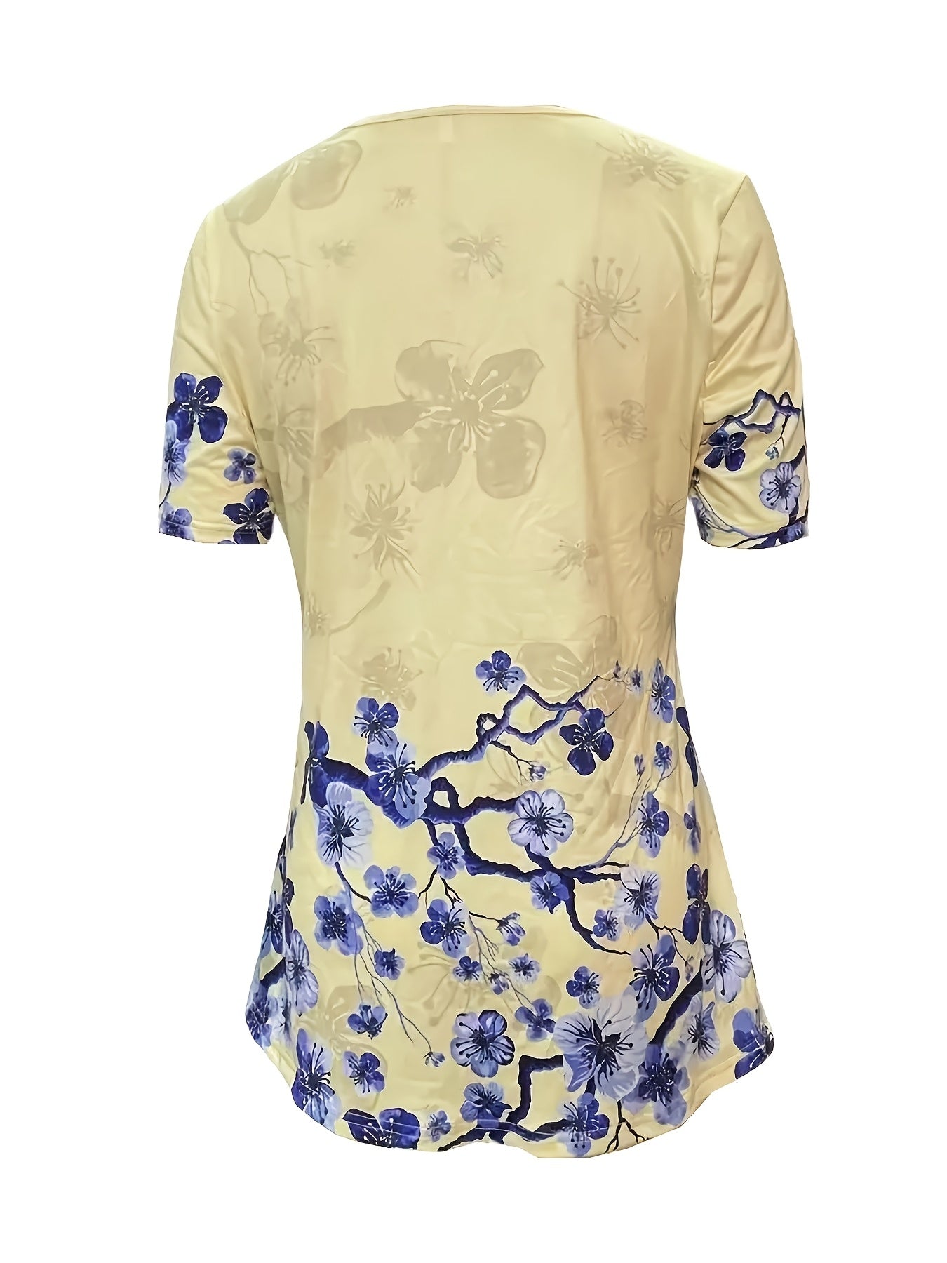 Unisex Two-Piece Outfit Set - Short Sleeve – Yellow detail view