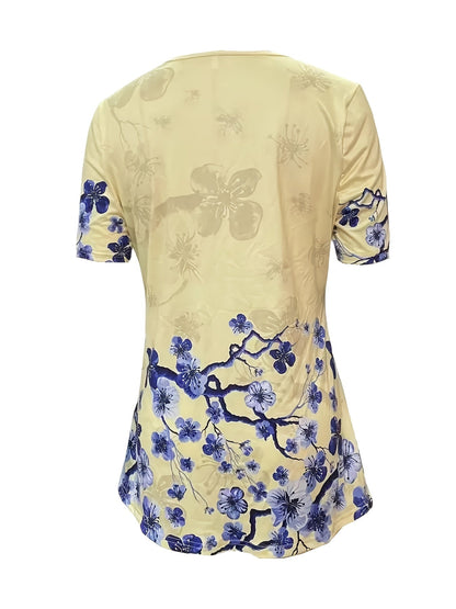 Unisex Two-Piece Outfit Set - Short Sleeve – Yellow detail view