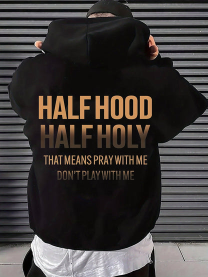Unisex Versatile Pullover Hoodie – Black option – main product image