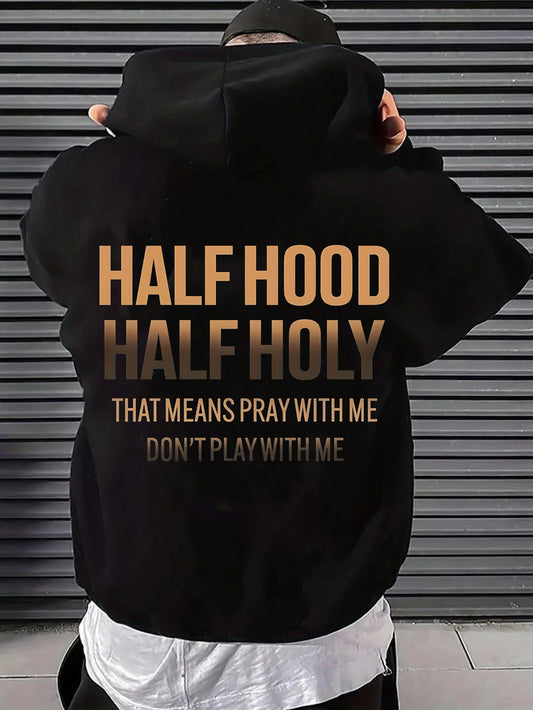 Unisex Versatile Pullover Hoodie – Black option – main product image