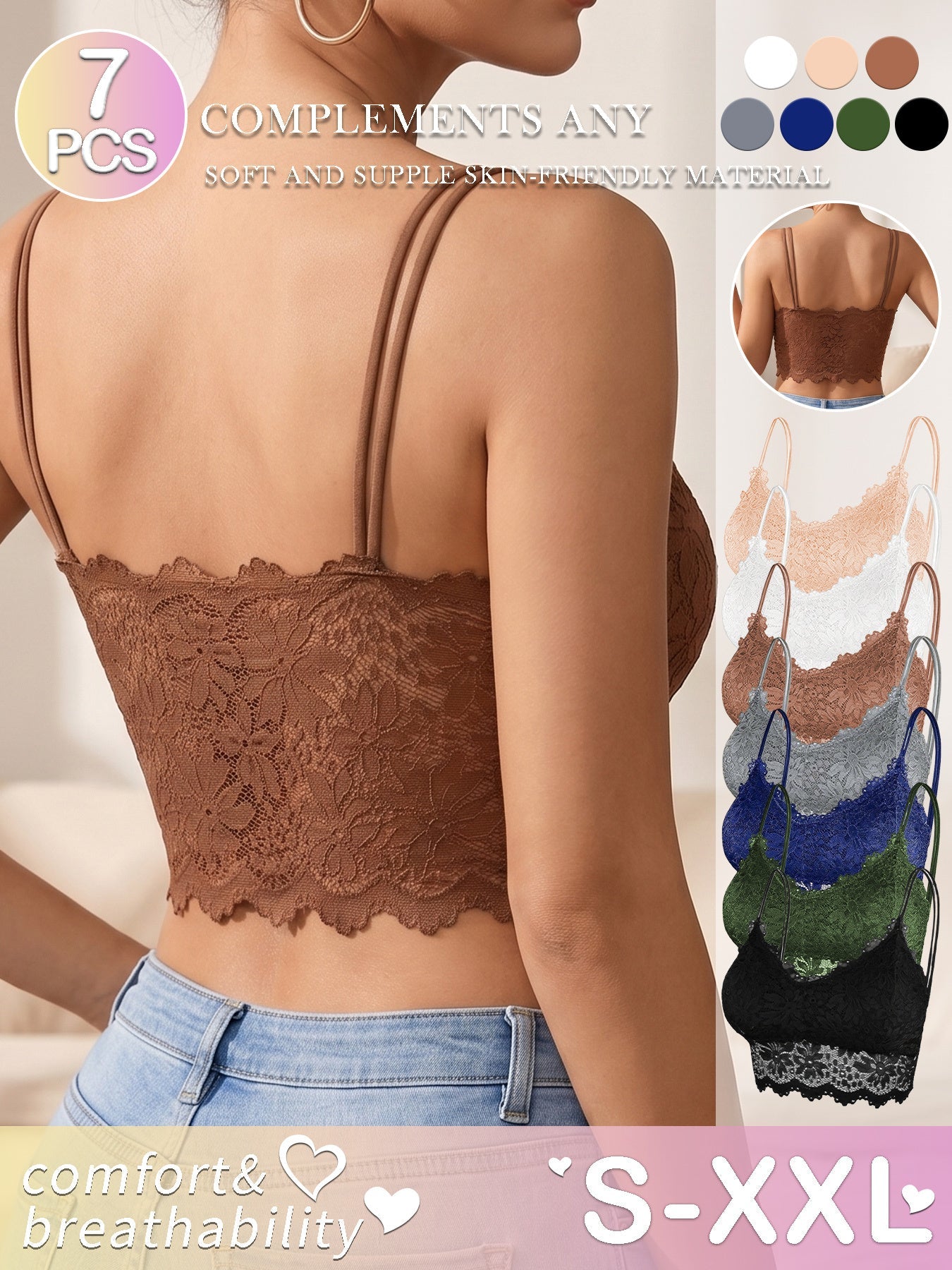Unisex Wireless Bra - Short Sleeve – view 2