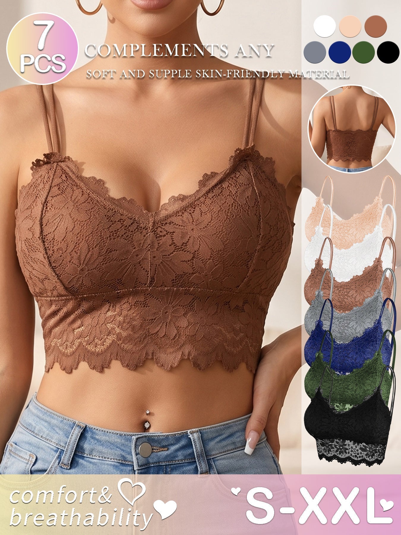 Unisex Wireless Bra - Short Sleeve – view 9