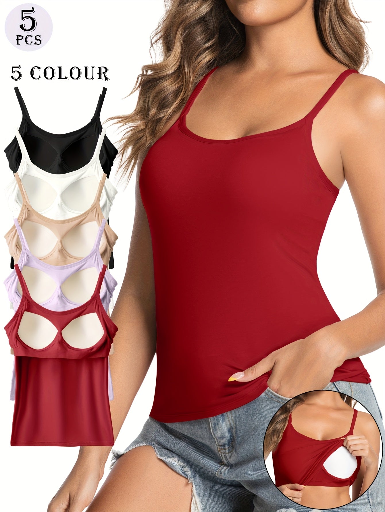 Unisex Wireless Bra - Sleeveless – Mixed colors Viscose – view 3
