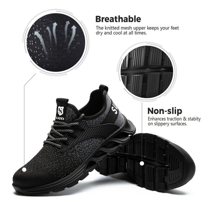Unisex Work & Safety Shoes - Steel Toe Protection & Non-Slip Sole – view 5