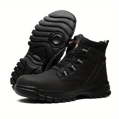 Unisex Work & Safety Shoes - Steel Toe Protection & Puncture Resistant – Black / Dark Gray – view 7