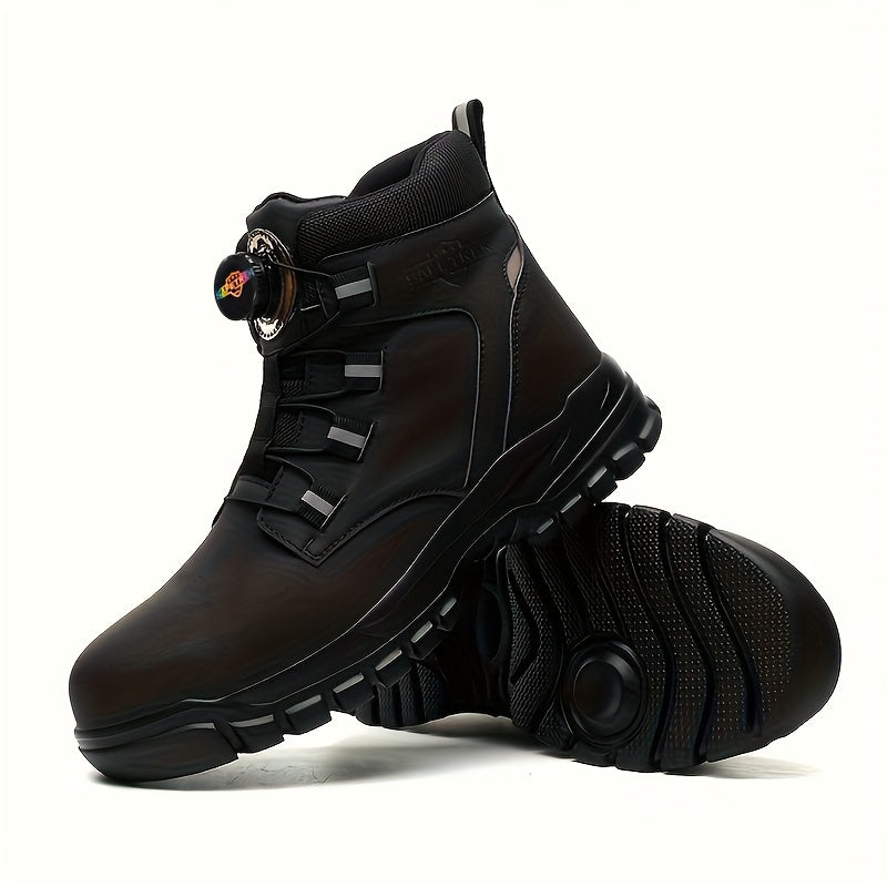 Unisex Work & Safety Shoes - Steel Toe Protection & Puncture Resistant – Black / Dark Gray – Black option – view 3