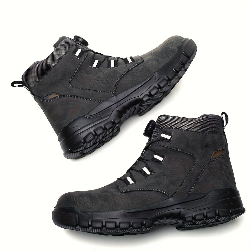 Unisex Work & Safety Shoes - Steel Toe Protection & Puncture Resistant – Black / Dark Gray – Black option – view 5