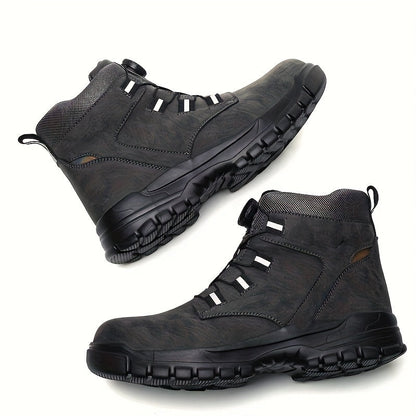 Unisex Work & Safety Shoes - Steel Toe Protection & Puncture Resistant – Black / Dark Gray – Black option – view 5