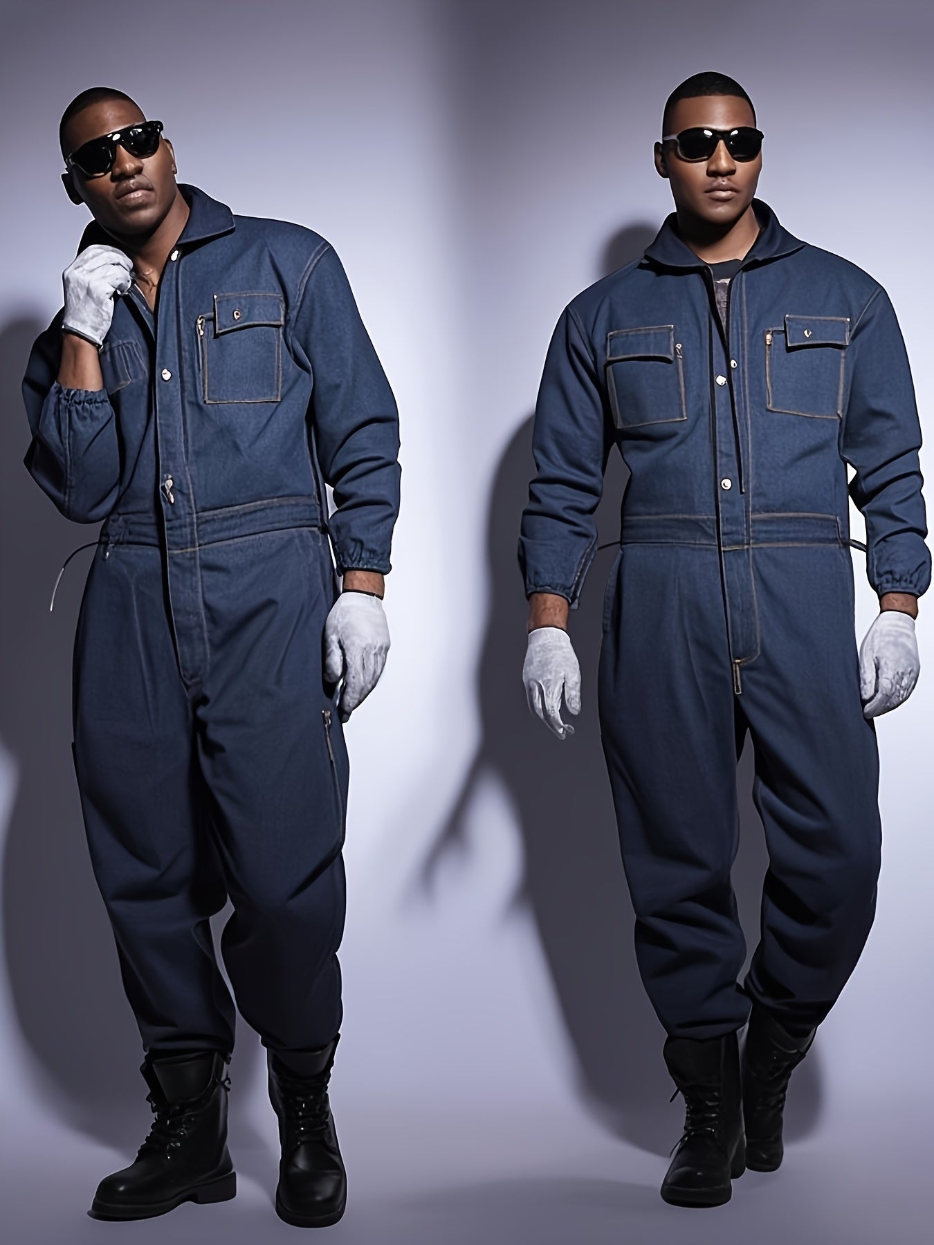 Unisex Work Coveralls - Multi-Pocket Utility Design – view 4
