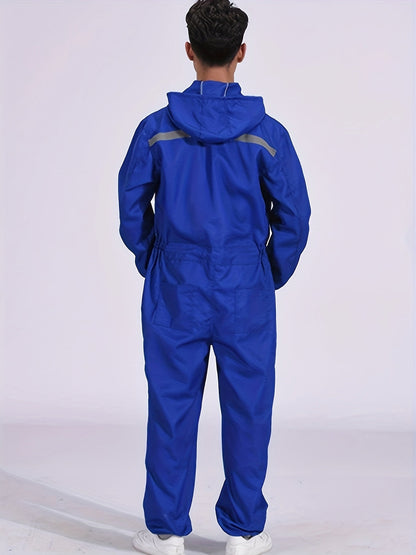 Unisex Work Coveralls - Multi-Zipper Pocket Design – view 4