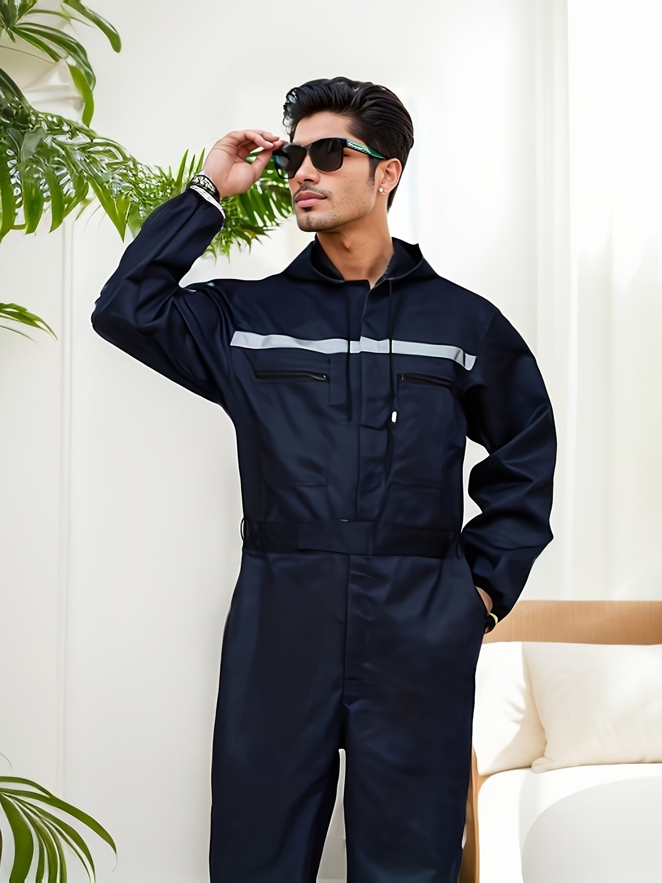 Unisex Work Coveralls - Multi-Zipper Pocket Design – view 8