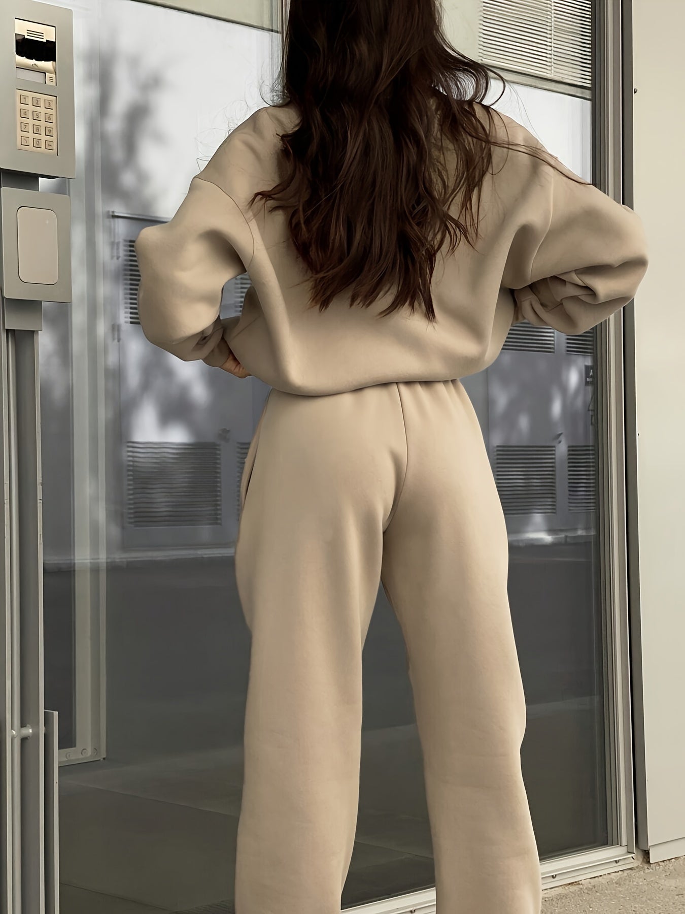 Unisex Zip-Up Tracksuit Set - High Neck detail view