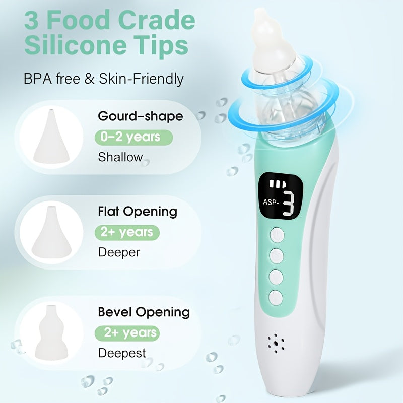 USB Rechargeable Nasal Aspirator - 3 Suction Levels and 3 Nozzles – view 2