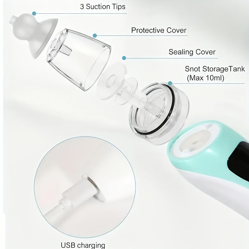 USB Rechargeable Nasal Aspirator - 3 Suction Levels and 3 Nozzles – view 4