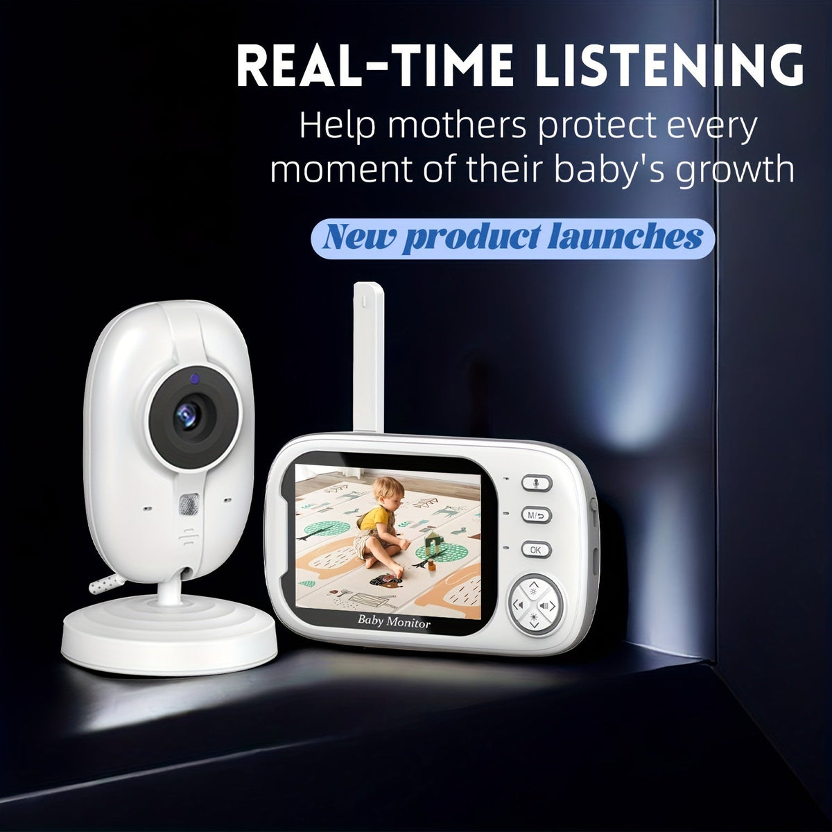 Video Baby Monitor - Night Vision Two-Way Audio – view 3