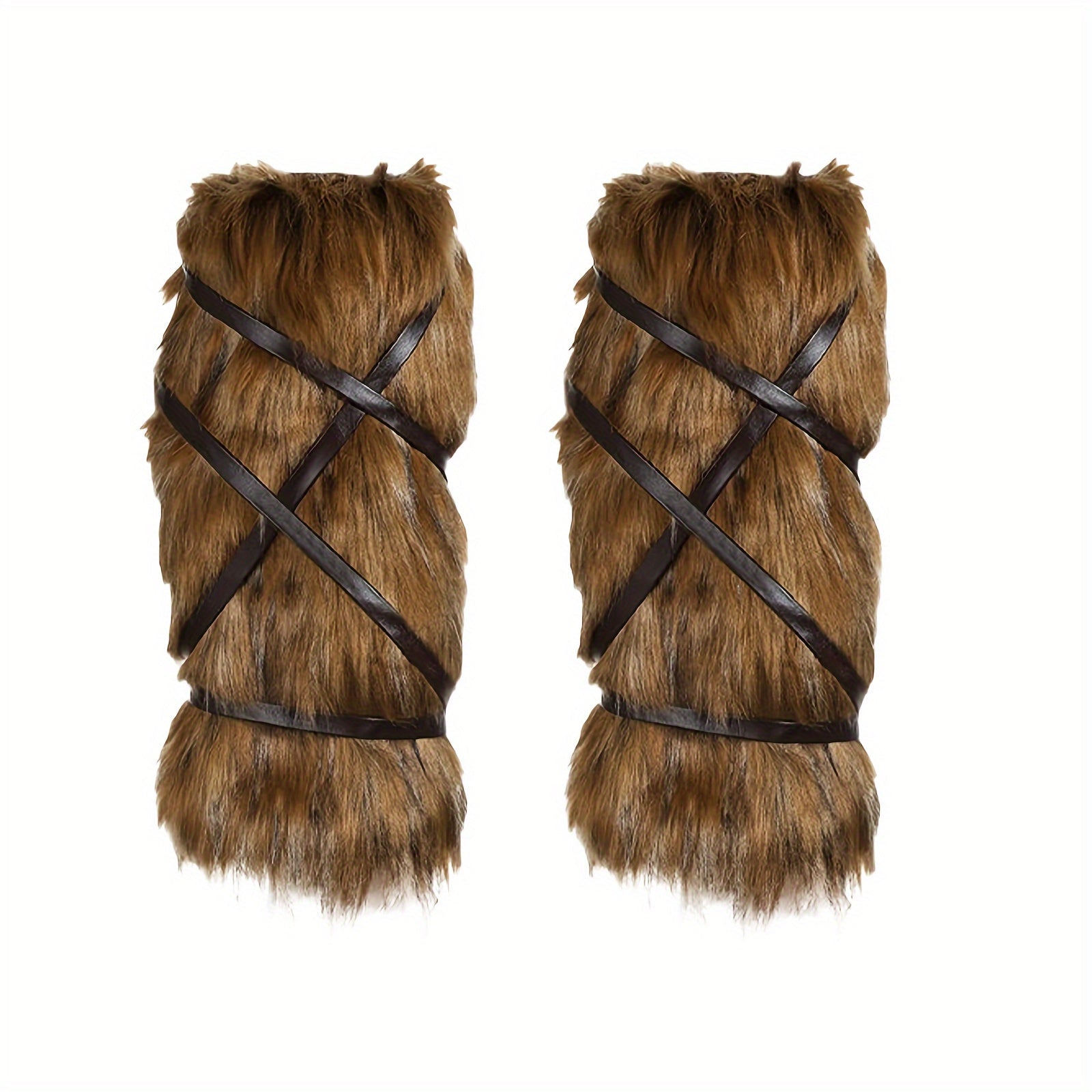Viking Faux Fur Leg Warmers - Costume – view 16