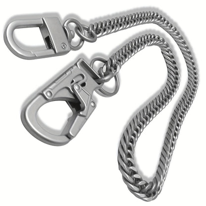 Wallet Chains & Pocket Chains - Chain Men Hip Hop Chain 25'' Dual-Button Lock Security Stainless Steel & - product detail