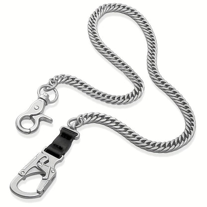 Wallet Chains & Pocket Chains - Chain Men Hip Hop Chain 25'' Dual-Button Lock Security Stainless Steel & - product detail