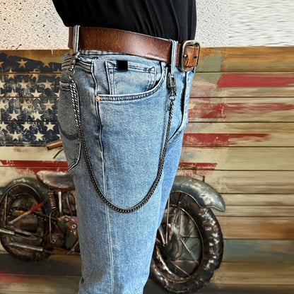 Wallet Chains & Pocket Chains - Chain Men Hip Hop Chain 25'' Dual-Button Lock Security Stainless Steel & - product detail