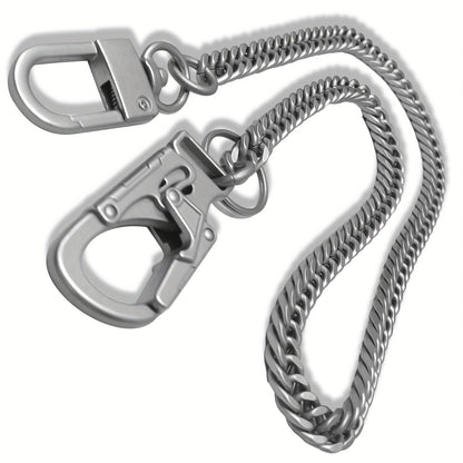 Wallet Chains & Pocket Chains - Chain Men Hip Hop Chain 25'' Dual-Button Lock Security Stainless Steel & - product detail