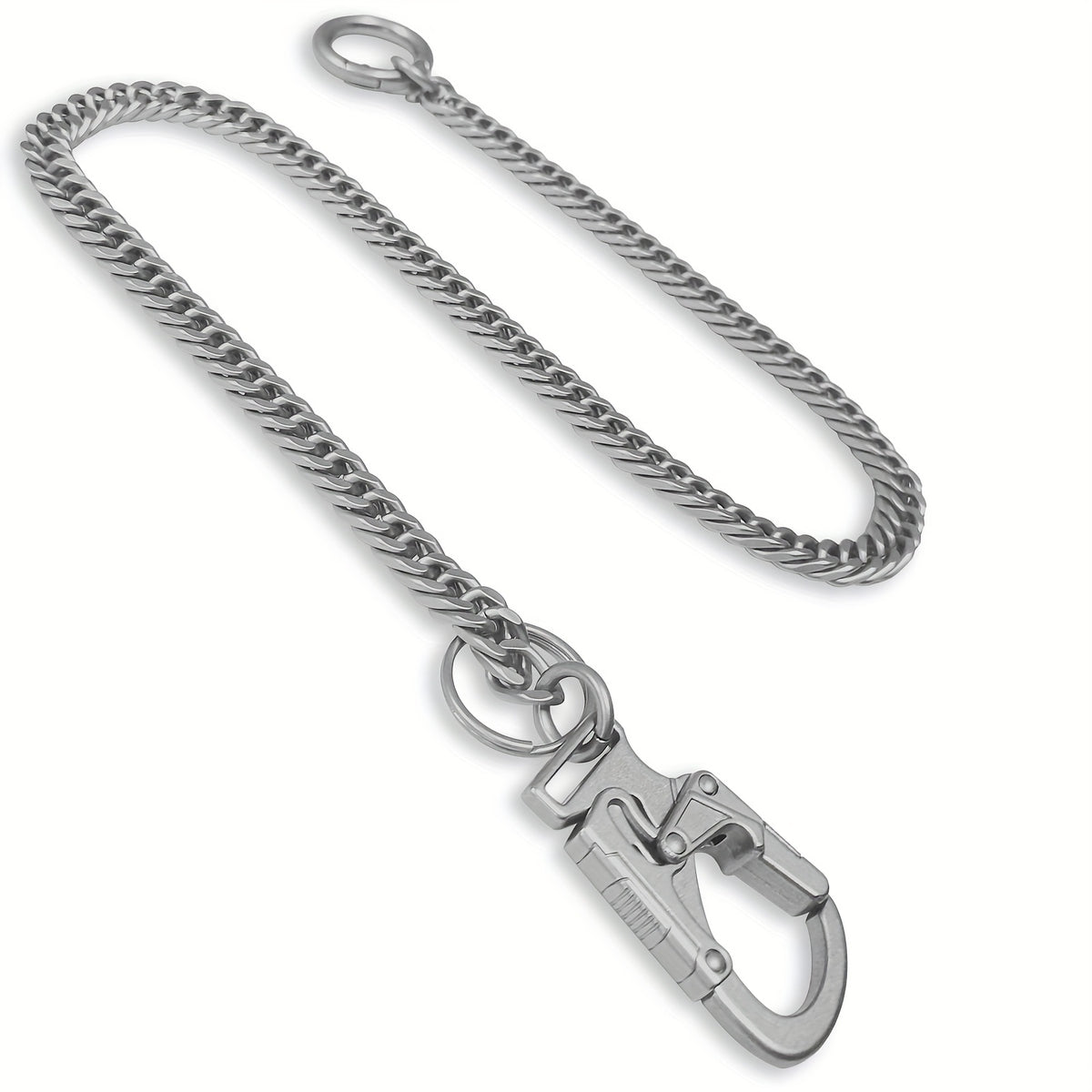 Wallet Chains & Pocket Chains - Chain Men Hip Hop Chain 25'' Dual-Button Lock Security Stainless Steel & - product detail