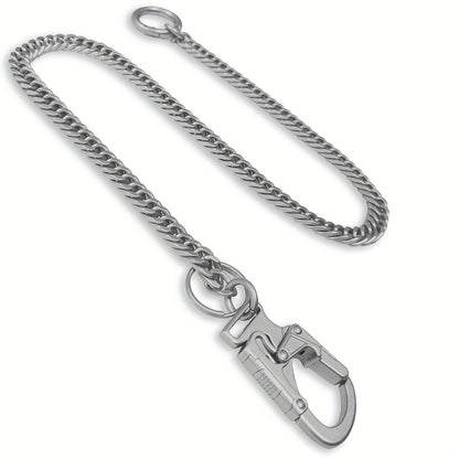 Wallet Chains & Pocket Chains - Chain Men Hip Hop Chain 25'' Dual-Button Lock Security Stainless Steel & - product detail
