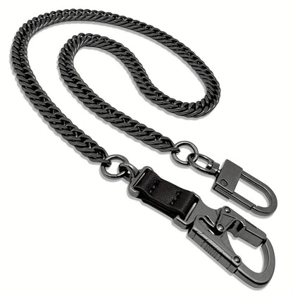 Wallet Chains & Pocket Chains - Chain Men Hip Hop Chain 25'' Dual-Button Lock Security Stainless Steel & - product detail