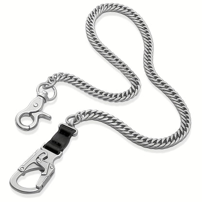 Wallet Chains & Pocket Chains - Chain Men Hip Hop Chain 25'' Dual-Button Lock Security Stainless Steel & - product detail