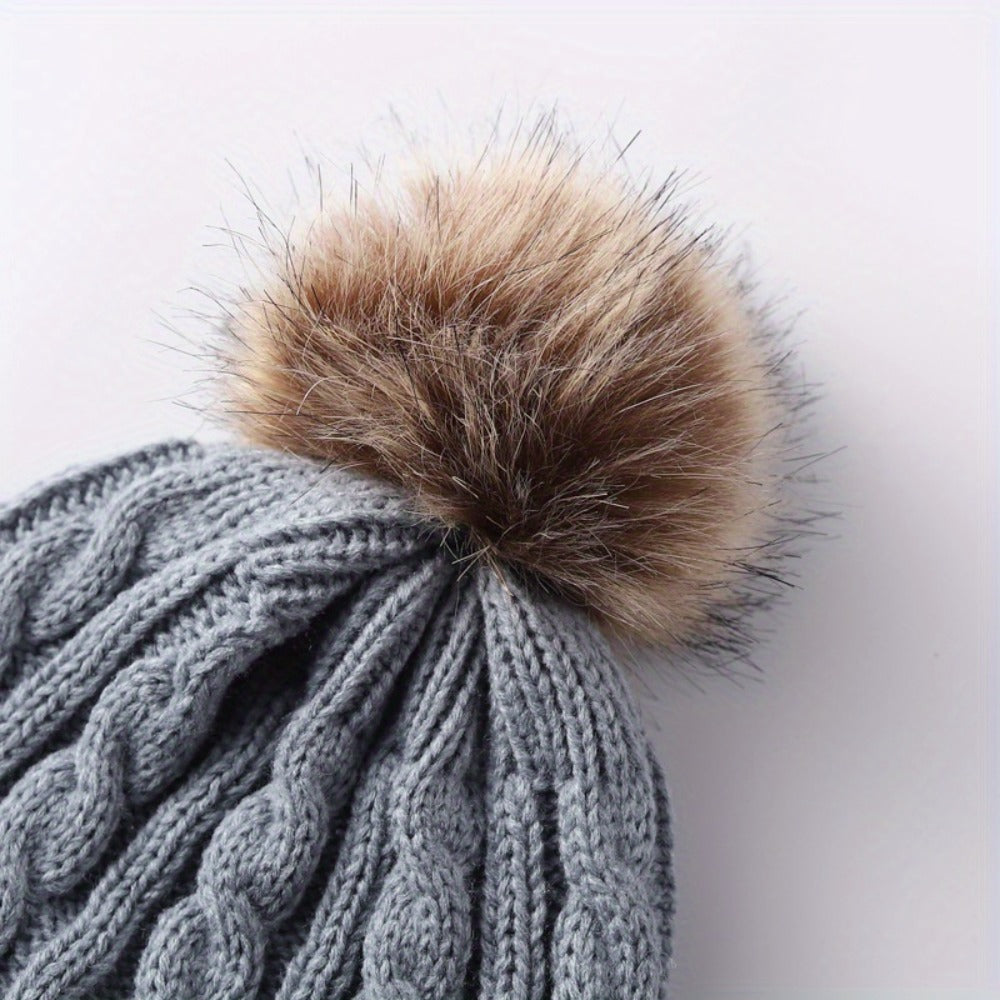 Winter Accessories Set - Hat Scarf and Gloves 3-Piece - Warm Cozy Matching Cold Weather , Unisex - product detail view 19