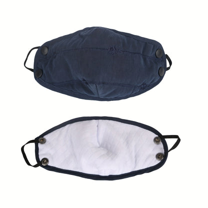 Winter Hat - Ski with Face Mask and Ear Cover Windproof Beanie Cap Plush Lined - product detail view 7