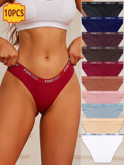 Women’s 10-Pack Briefs - Breathable Daily Comfort – Deep Red – view 3
