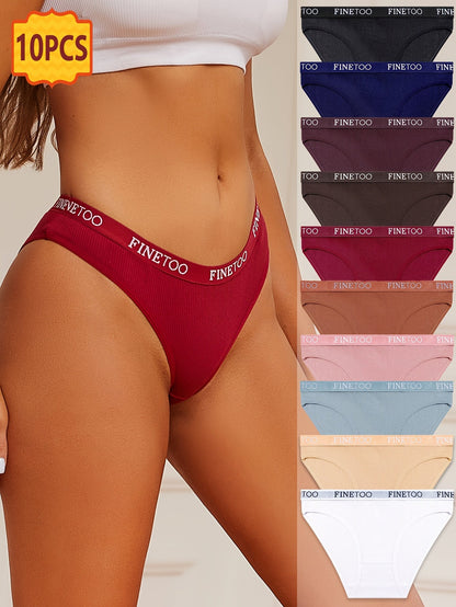 Women’s 10-Pack Briefs - Breathable Daily Comfort – Deep Red – view 4