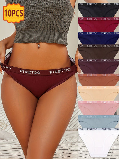 Women’s 10-Pack Briefs - Breathable Daily Comfort – Fuchsia – main product image
