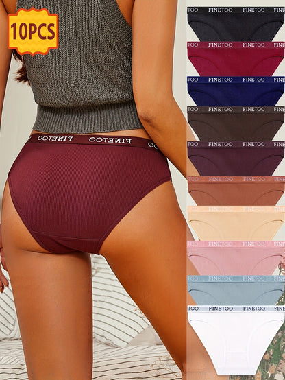 Women’s 10-Pack Briefs - Breathable Daily Comfort – Fuchsia – view 3