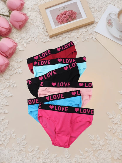 Women's 10-Pack Briefs - Heart Detail Everyday Comfort detail view