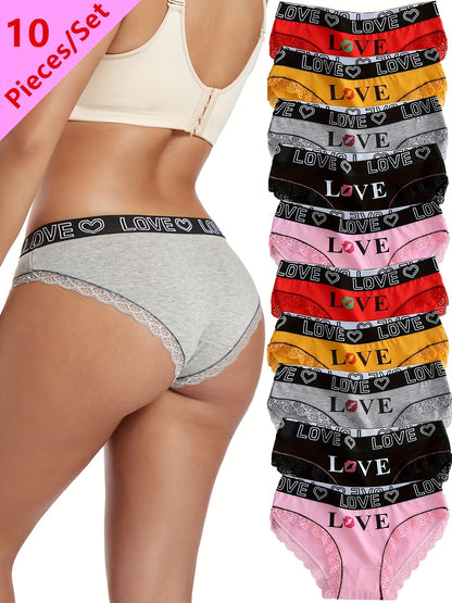 Women's 10-Pack Briefs - Lace Everyday Comfort - Mixed colors – view 8