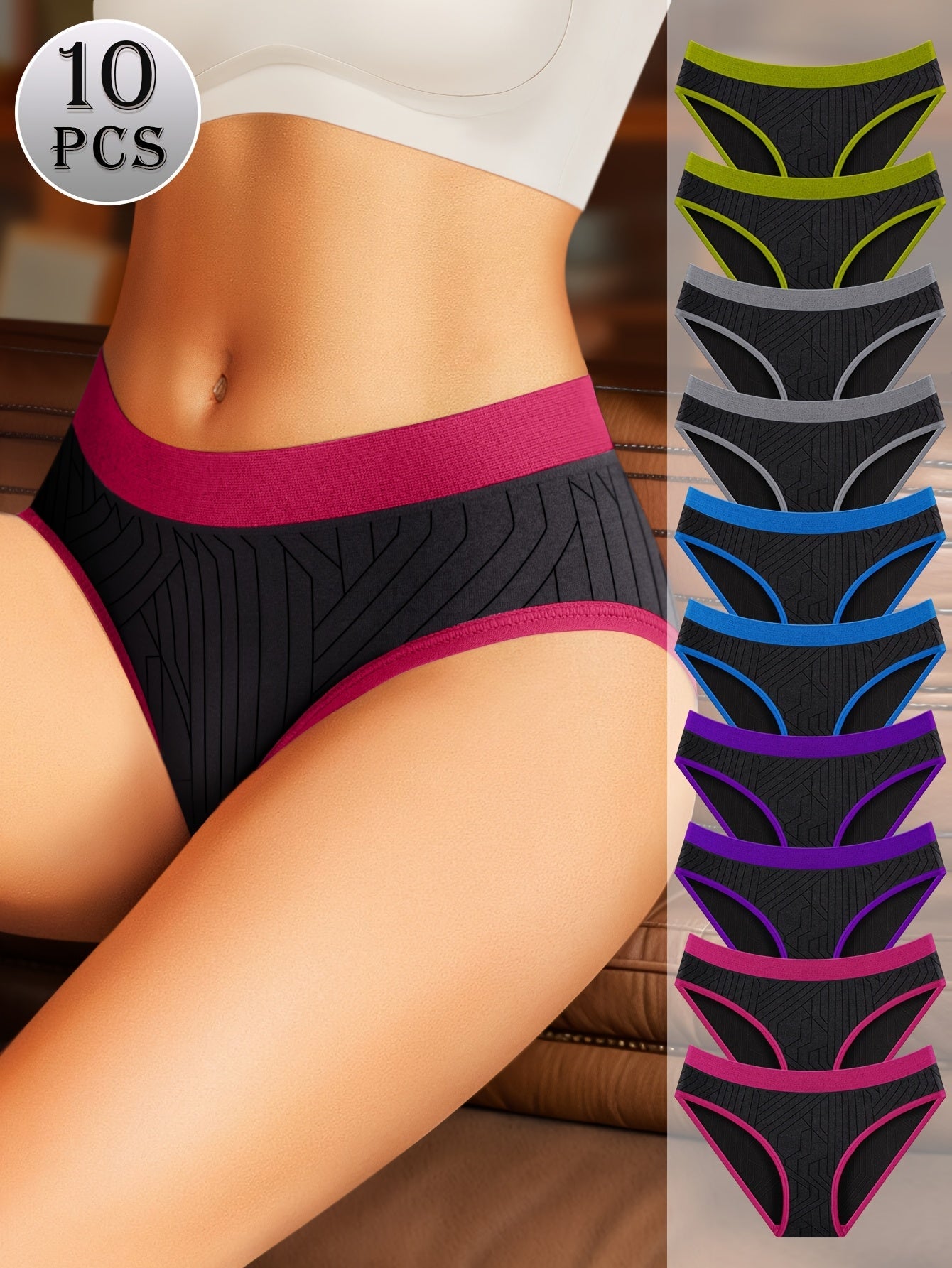 Women's 10-Pack Hipsters - Soft Everyday Comfort – view 4