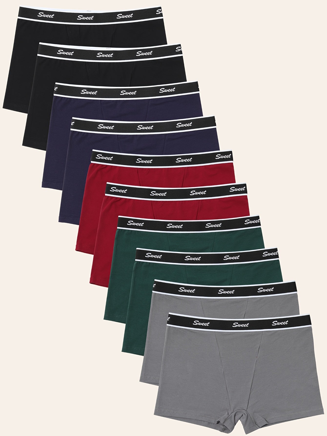 Women's 10-Pack Low-Rise Boyshorts - Colorblock Everyday Comfort – view 5