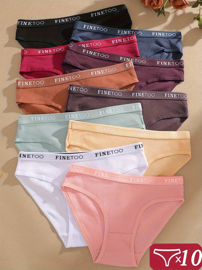 Women's 10-Pack Low-Rise Briefs - Soft Daily Comfort – view 4