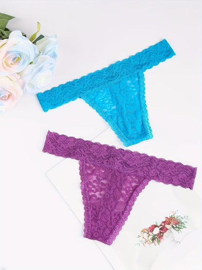 Women's 10-Pack Low-Rise Thongs - Lace Everyday Comfort – view 6