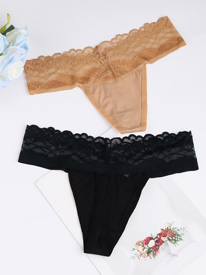 Women's 10-Pack Low-Rise Thongs - Lace Everyday Comfort – view 7