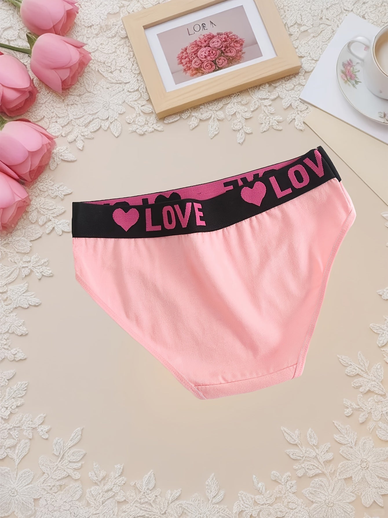 Women's 10-Pack Mid-Rise Seamless Briefs - Heart Detail Daily Comfort – view 5