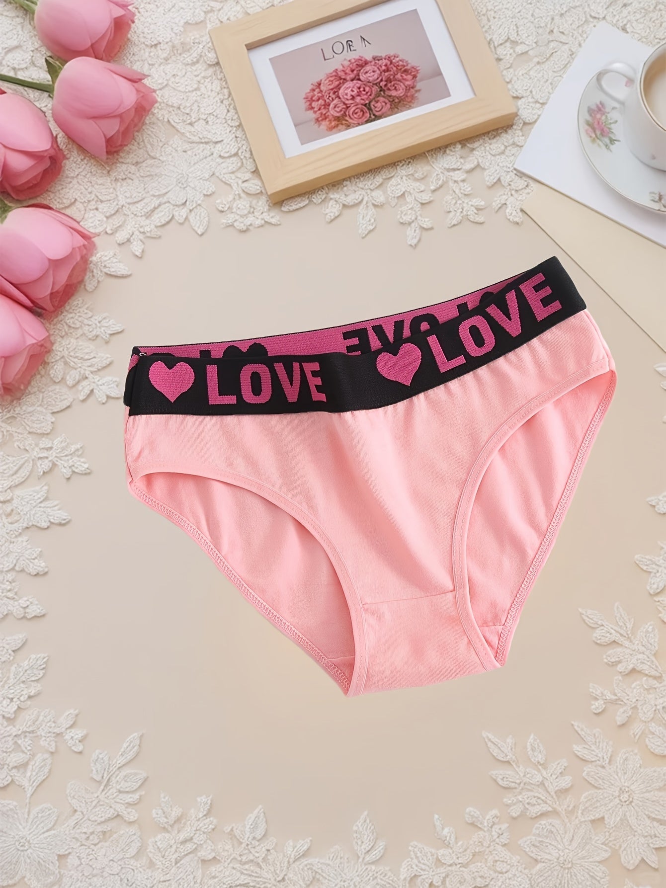 Women's 10-Pack Mid-Rise Seamless Briefs - Heart Detail Daily Comfort – view 6